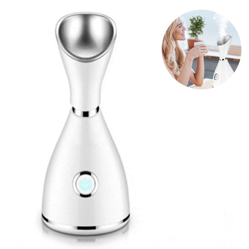 Vaporizador facial, vaporizador de superficie Nano-Ion Steamer Humidificador de vapor caliente Humidificador de vapor Sauna Spa Sinus Sinus Pore Cleansing,