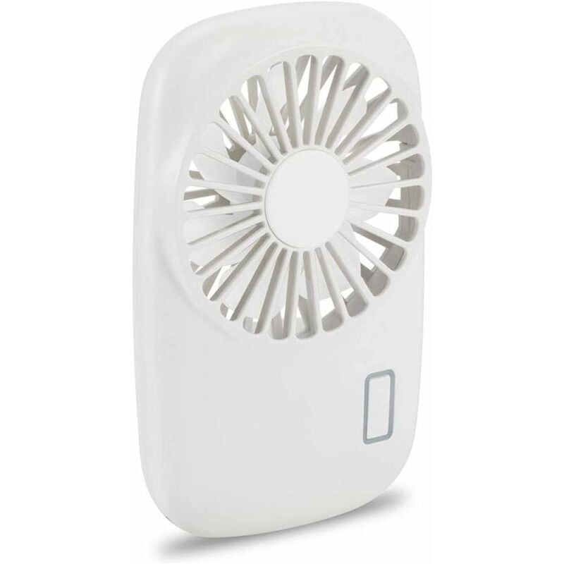 Ventilador de bolsillo Mini Potente Pequeño Pequeño Ventilador portátil personal Velocidad ajustable Refrigeración recargable por USB-Blanco GDRHVFD