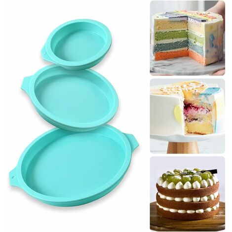 Moldes Para Pastel Cake Pan Round 8-Inches Silicone Cake Mold For