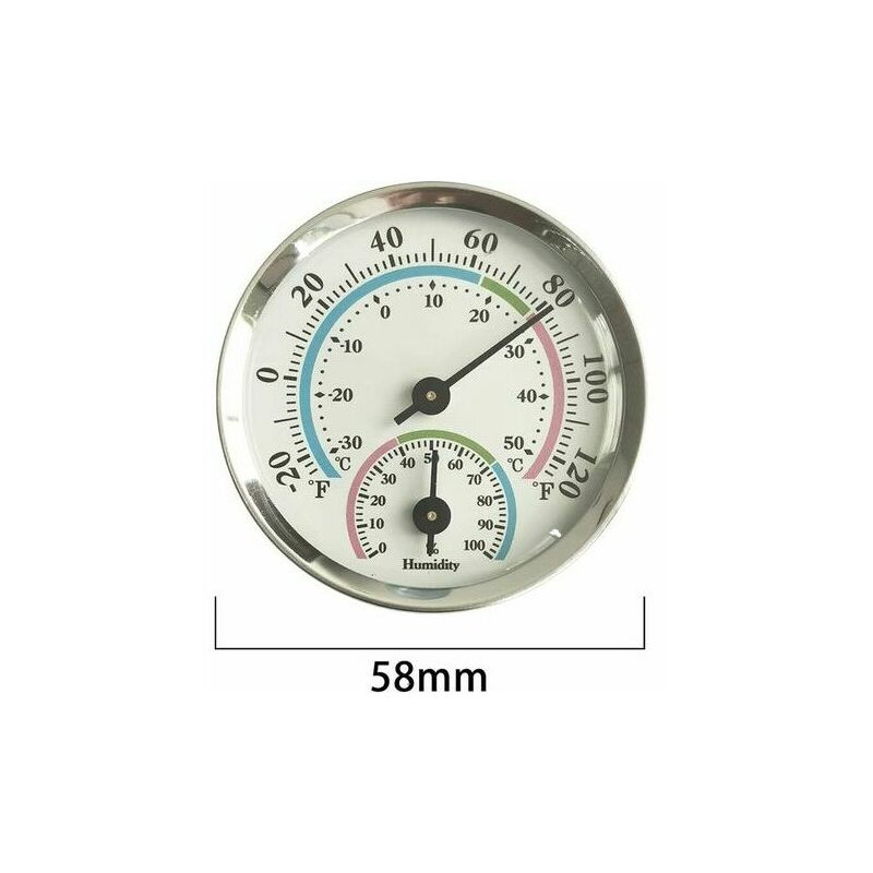Thermo-Hygrometer, Temperatur-Hygrometer, Innen-Thermometer und  Innen-Hygrometer, für drinnen oder draußen, hochtemperaturbeständig (Farbe)