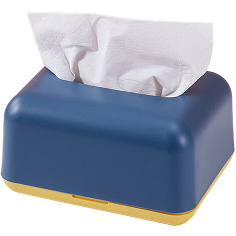 Kleine rechteckige Taschentuchbox aus Papier für Haushalt Restaurants,  Restaurants und Hotels blau