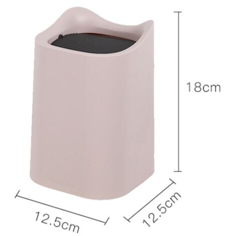 Kunststoff-Mini-Papierkorb-Mülleimer mit Deckel für Badezimmer