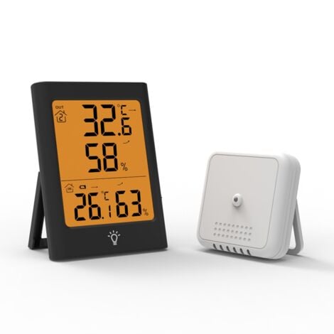Temperatur-Luftfeuchtigkeitsmesser mit LCD-Hintergrundbeleuchtung