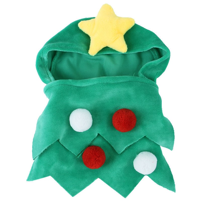 Disfraz de Navidad para mascotas, perro, gato, árbol de Navidad, disfraz de gato, sombrero de Navidad, disfraz de mascota de Navidad, accesorio para decoración de Navidad, fiesta de Navidad para mascotas, suministros de cosplay para gatos pequeños y perros