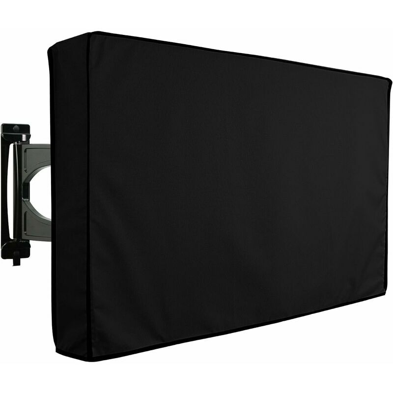 Cubierta protectora para pantallas de TV y televisores para exteriores, patios y jardines - Impermeable y duradero - Negro - Compatible con GrooFoo Stand o Wall Mount (50-52 pulgadas)