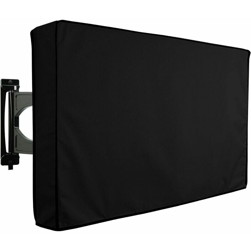 Funda protectora para televisores al aire libre, pantallas y televisores de patio y jardín - Impermeable y duradero - Negro - Compatible con GrooFoo Stand o Wall Mount (40 - 42 pulgadas)