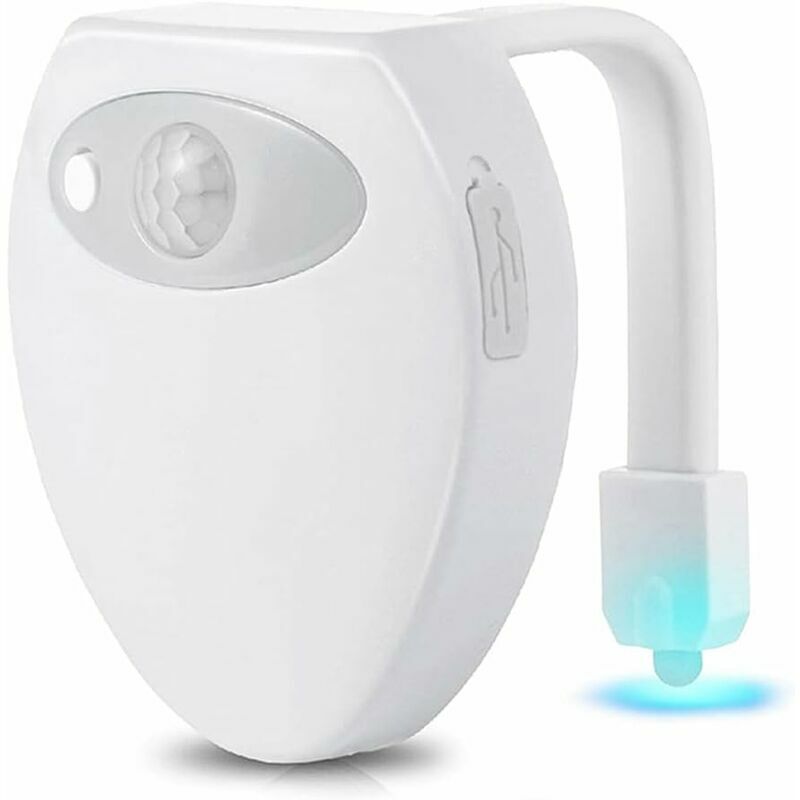 Lámpara de baño con luz nocturna LED recargable de colores para baño/baño/inodoro/armario/fregadero/Hotel, café GrooFoo