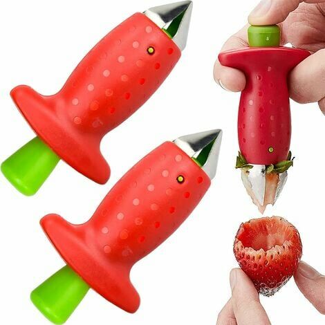 2 piezas de utensilio de cocina para rebanar fresas, accesorios de