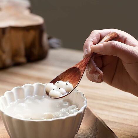 Cucharas de cocina de madera 7 piezas duraderas y saludables para