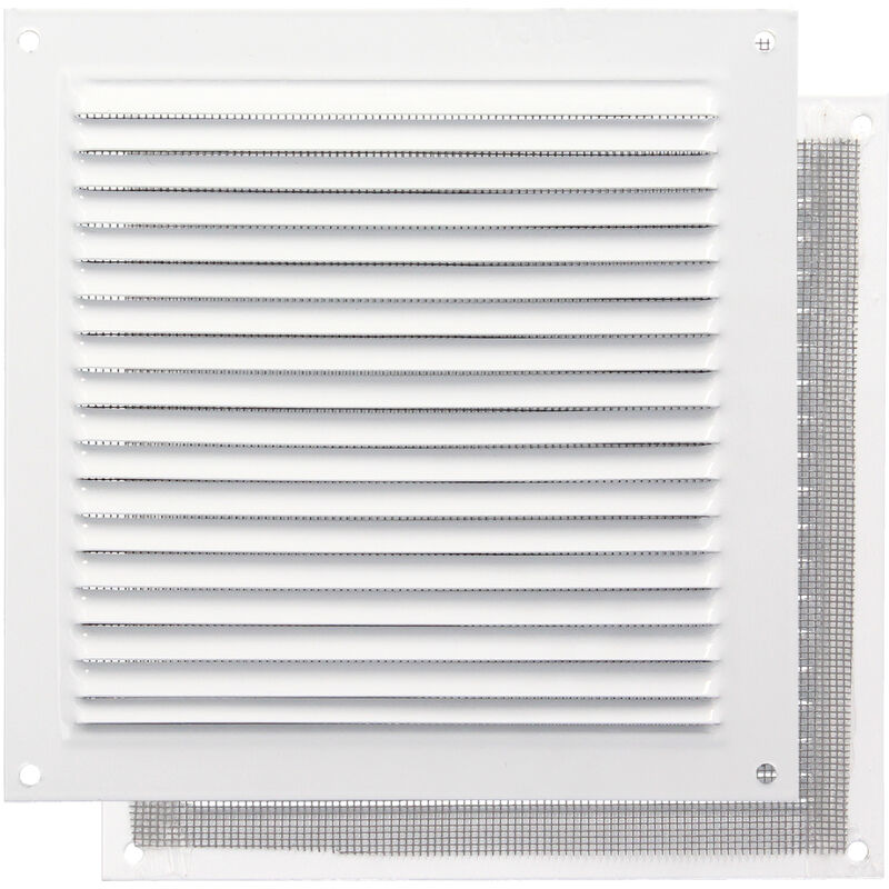 Rejilla de ventilación regulable 170x170 mm Blanca