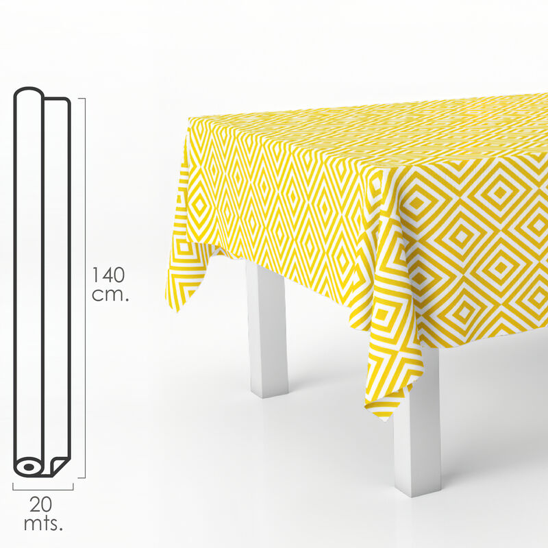 Mantel de hule para mesa rectangular 140x220 cm