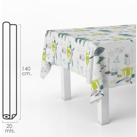 Rismart Mantel Rectángulo PVC Impermeable Para Comedor Cocina