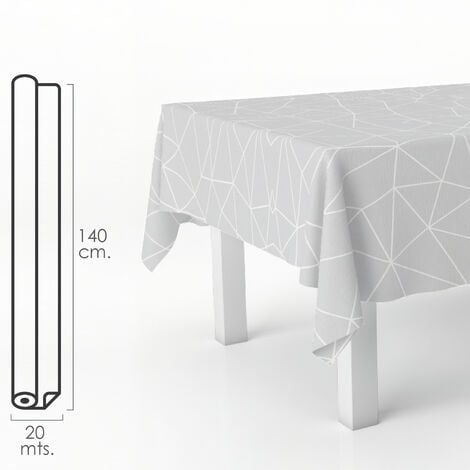 Mantel Hule Rectangular Transparente Antimanchas PVC 140x250 cm. Recortable  Uso Interior y Exterior