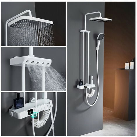GROHE Ensemble de douche avec douchette à main, flexible 175cm et barre  chrome - 27322000 