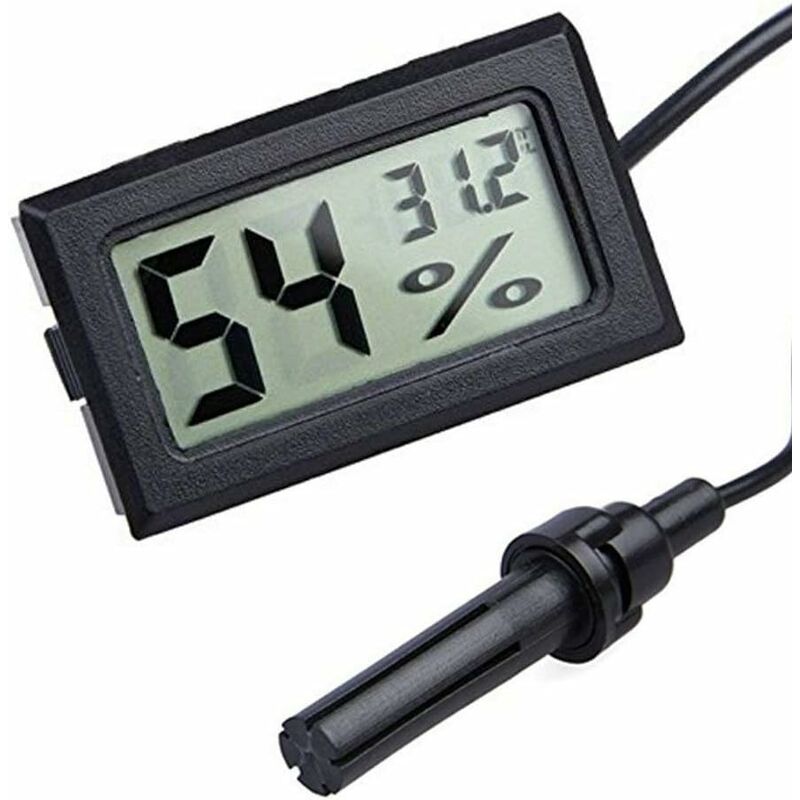 Integrated Digital Tuner Thermometer Hygrometer With External Probe For  Poultry Reptile Aquarium Incubator