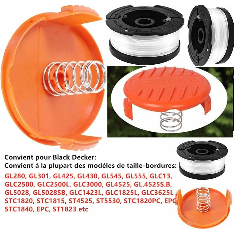 Black & Decker Strimmer Spool & Line For Gl4525 Gl5028 Glc1825