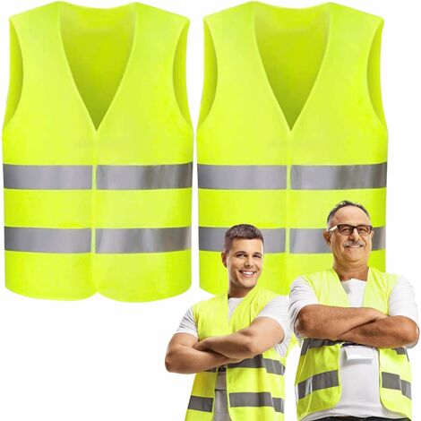  Reflective Running Vest - 360° High Visibility Yellow