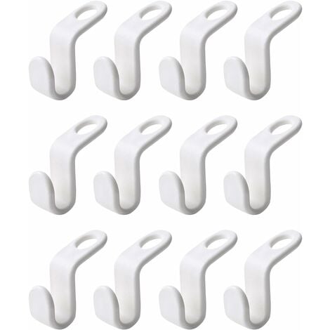 Space Saving Hanger Hooks Hanging Connection Drop Extension Clips for  Wardrobe Clothes Organizer Hanger Extension Hook Space Saving Hangers (12  PCS)-DENUOTOP