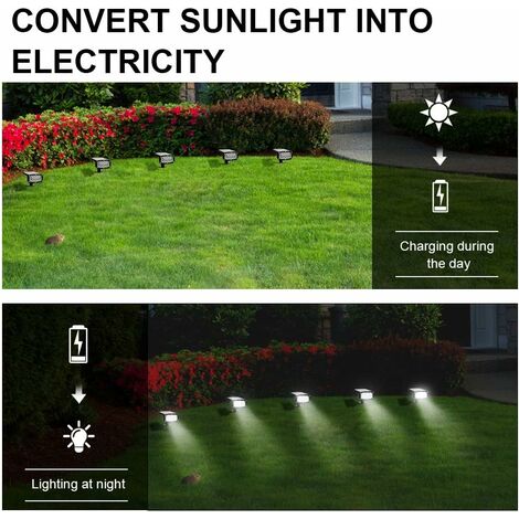 Solar Landscape Spotlights Outdoor 34 LEDs Solar Garden Lights