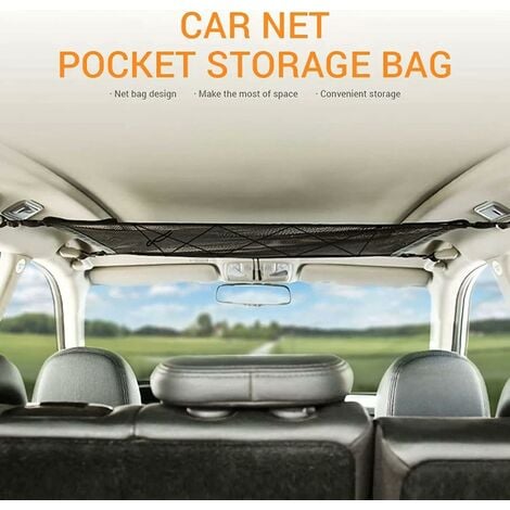 Car Storage Net, Car Ceiling Storage Net, Portable Luggage Rack