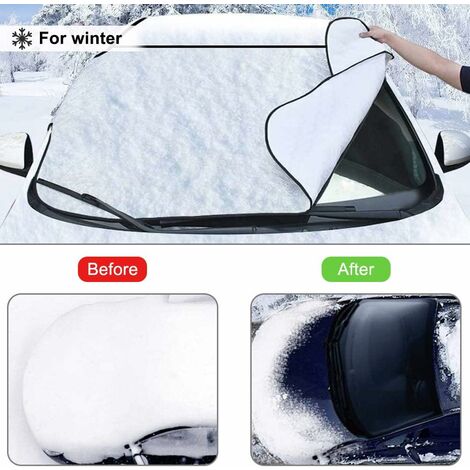 4 Layers Magnetic Car Windscreen Cover Winter Frost Snow Protector