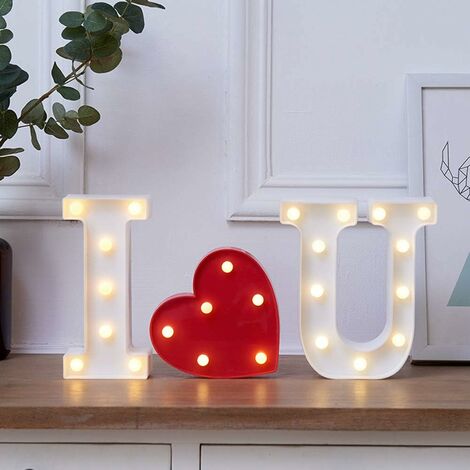 Buy Selibration Red Heart Shape Neon Light, Battery & USB Powered, Led Heart  Sign, Romantic Led Lamp for Table Wall Hanging, Bedroom Valentine Gift  Wedding Birthday Party Decoration