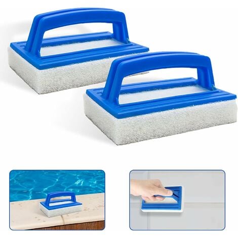 20 Flexible Floor & Wall Pool Brush Polished Aluminum Ez Clip