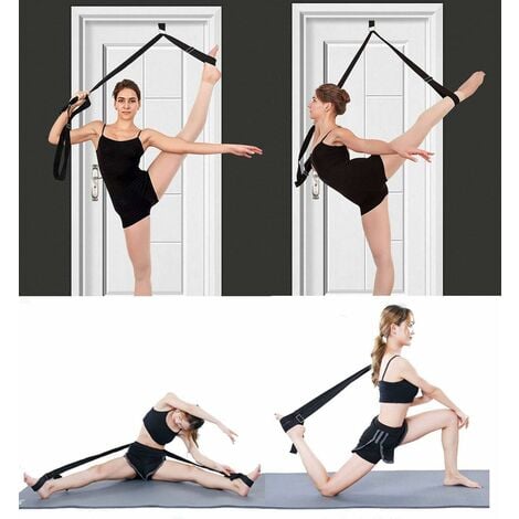 DENUOTOP Yoga Stretch Belt, Ballet Stretch Band Lengthening Adjustable  Stretcher - Easy Door Installation Flexibility Gymnastics Trainer Stretch  Leg Strap, Pink-DENUOTOP