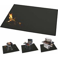 Large mat (165 × 99 cm) for charcoal barbecues, stoves, smokers and gas  grills. Protect Decks