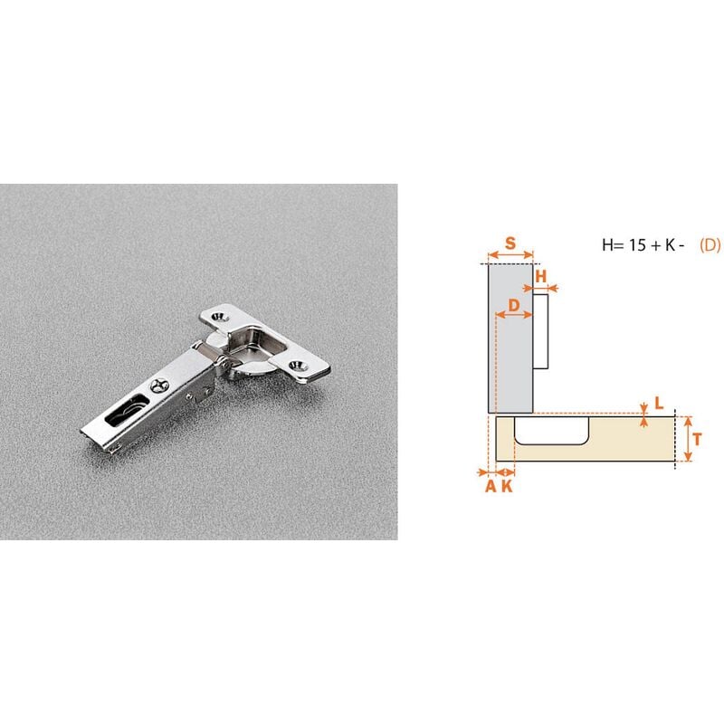 Acquista Kit piastra di riparazione cerniera per armadio da 10 pezzi Riparazione  cerniera per porta dell'armadio da cucina in acciaio inossidabile