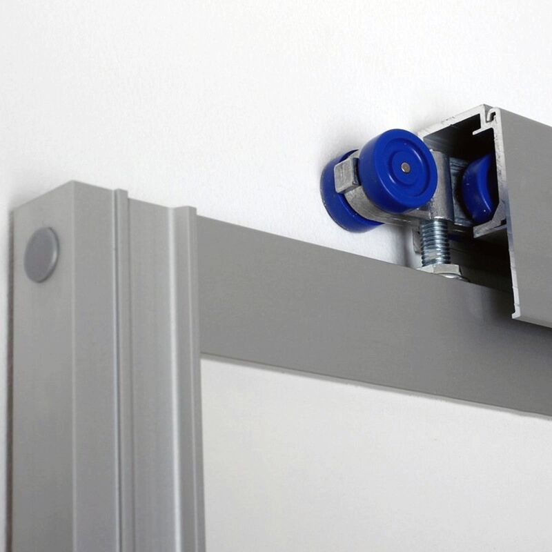 Tendaggimania® Poulie à 4 Roulements Pour Rail Coulissant – Fer Galvanisé Anti-Rouille, Idéal Porte Coulissante, Portail Ou Bâche Intérieur/Extérieur