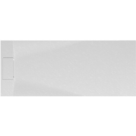 Receveur de douche de plain-pied, décor effet Pierre blanche, ultra léger, recoupable, Schulte, 70 x 170 cm