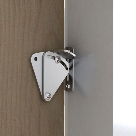 Loquet en acier inoxydable pour portes coulissantes en bois ou verre