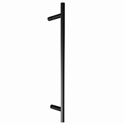 Porte de douche pivotante, verre 5 mm, style, profilé noir, Schulte, anticalcaire SUR MESURE 60 x 192 cm