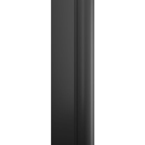 Porte de douche pivotante, verre 5 mm, style, profilé noir, Schulte, anticalcaire SUR MESURE 60 x 192 cm