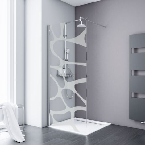 Pare-Douche Moderne Polystar - Revêtement Mural Plastique 3mm - Motif Abstrait - Sur Mesure