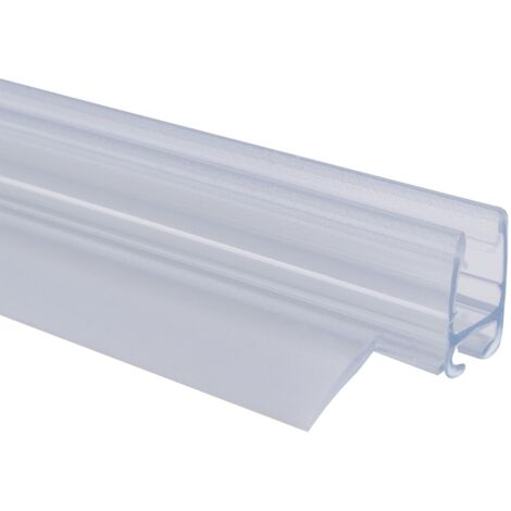 Schulte joint d'étanchéité, translucide, universel, bas de porte, 1000 mm recoupable, pour porte de douche pivotante, pour paroi de 6 mm