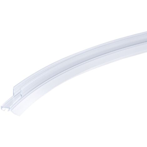 Schulte joint d'étanchéité translucide, arrondi,  pour porte de douche, universel, 600 mm recoupable, pour paroi de 6 mm, version gauche