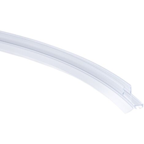 Schulte joint d'étanchéité translucide, arrondi,  pour porte de douche, universel, 600 mm recoupable, pour paroi de 6 mm, version droite