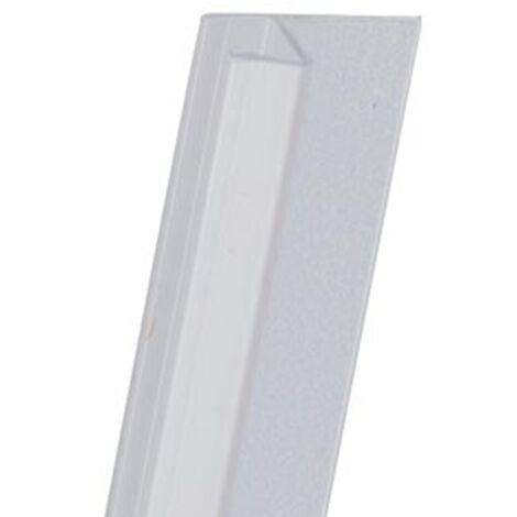 Schulte joint d'étanchéité vertical, translucide, pour porte de douche ou pare-baignoire, universel, 2010 mm recoupable,  pour paroi de 6 mm