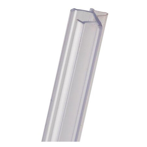 Schulte – Joint d'étanchéité vertical translucide pour porte de douche – Longueur 2010 mm – Pour paroi de 5 mm – Étanchéité optimale (1/5)