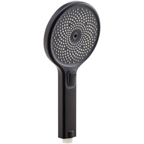 Pommeau De Douche WENKO économiseur D'eau - 3 Jets, économie Jusqu'à 40%, Raccord 1/2", Noir Mat