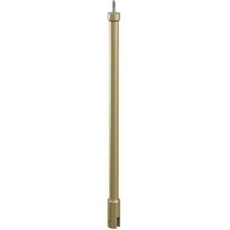 Barre de stabilisation au plafond pour paroi de douche 5-8 mm, 80 cm à raccourcir, barre de renfort, universelle Schulte, or mat