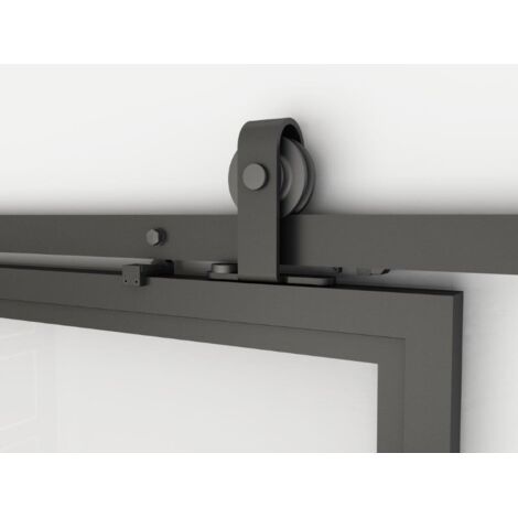 Porte Coulissante Schulte Intérieure 102x220 Cm – Bois Aggloméré Blanc, Mécanisme Coulissant Simple