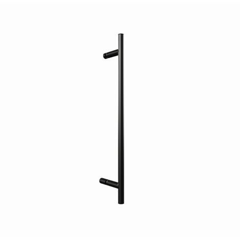 Porte de douche battante , verre 5 mm transparent anticalcaire, profilé noir, style industriel, Schulte, 120 cm