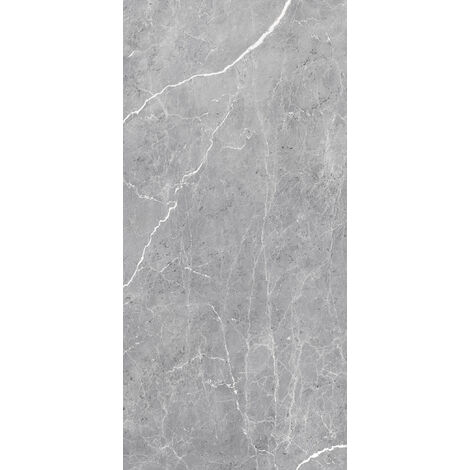 Panneau mural Marbre gris profond, revêtement pour douche et salle de bain, DécoDesign SOFTTOUCH, Schulte, 100 x 210 cm