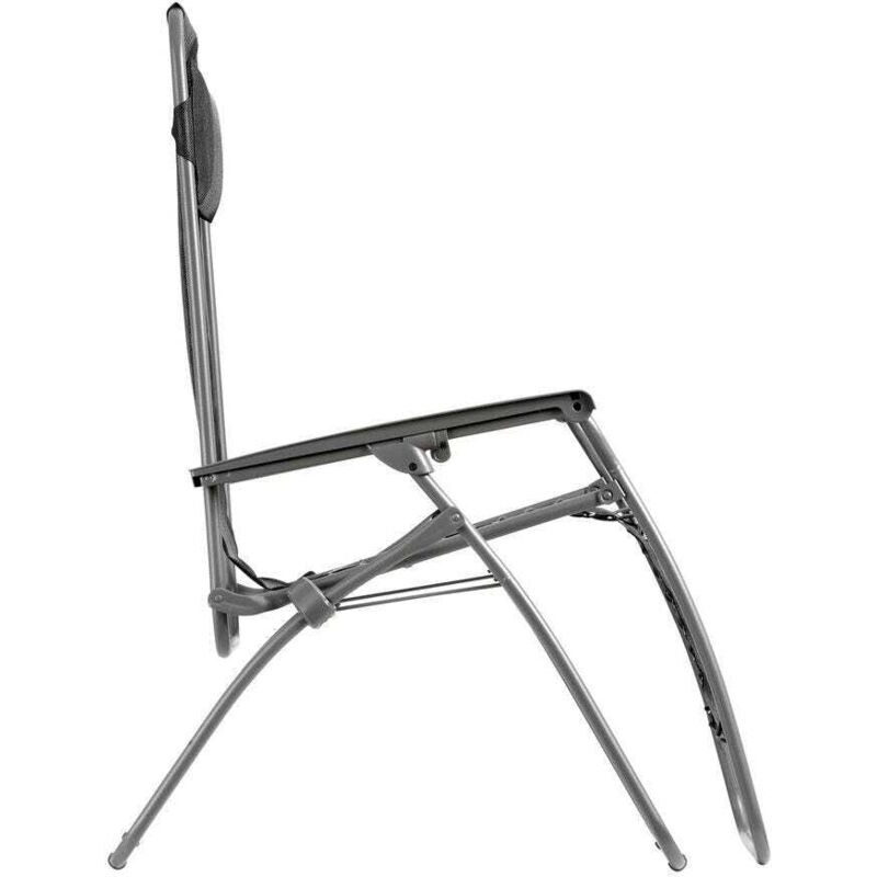 LAFUMA MOBILIER - Fauteuil Relax Zéro Gravité RT2 – Transat Pliant Ultra Confort Batyline, Position 127°, Fabriqué En France – Bleu Ciel
