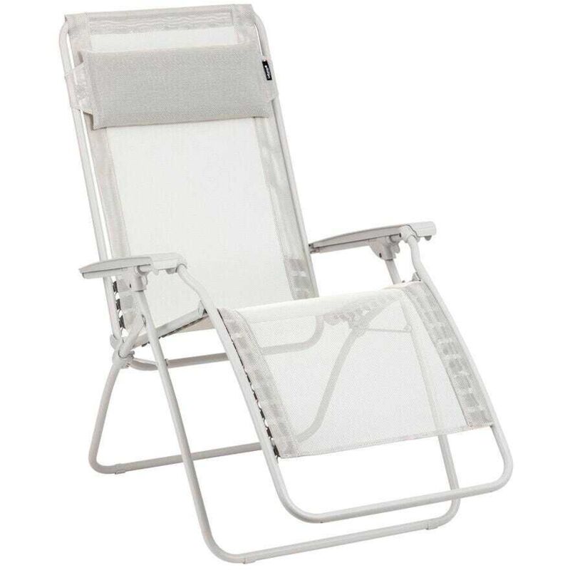 Fauteuil Relax Zéro Gravité Lafuma - Transat Pliable Toile Batyline®, Fabriqué En France - Label Longtime