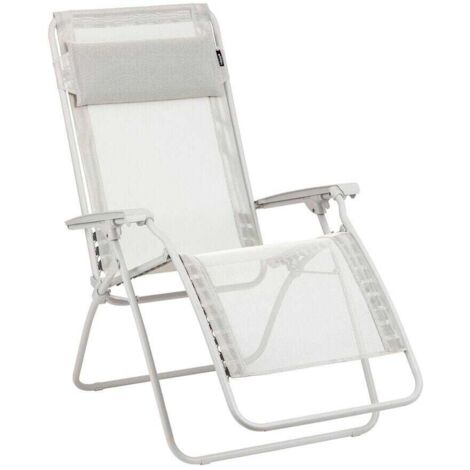 Fauteuil Relax Lafuma Zéro Gravité - Transat Pliant Extérieur Avec Toile Batyline - Made In France