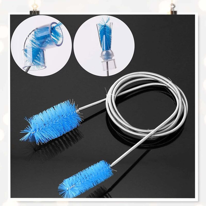 Flexible Tube Filtre Tuyau de la Pompe Brosse Goupillon Nettoyage Double  Extremité pour Aquarium Poissons Entretien(Bleu) - Cdiscount Maison